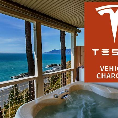 Amazing Oceanview 2 Bedroom Oceanfront! By Oceanviewhottubs Shelter Cove, Ca Tesla Ev Station Extérieur photo
